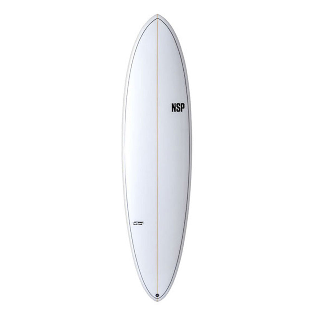 En Surfboard, Shapers Union Speed Line Pu 7'2 i farven Clear Ftu