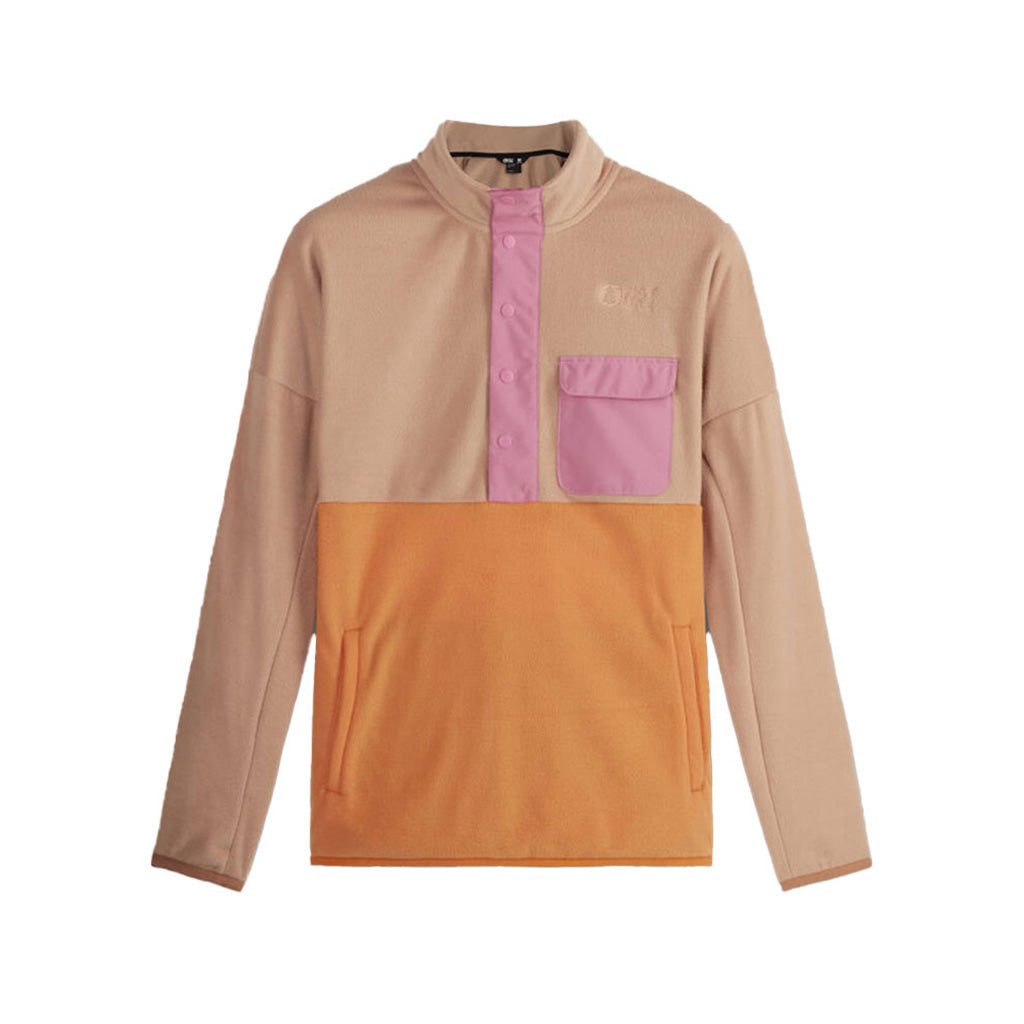 Arcca 1/4 Fleece Midlayer i farven C Latte