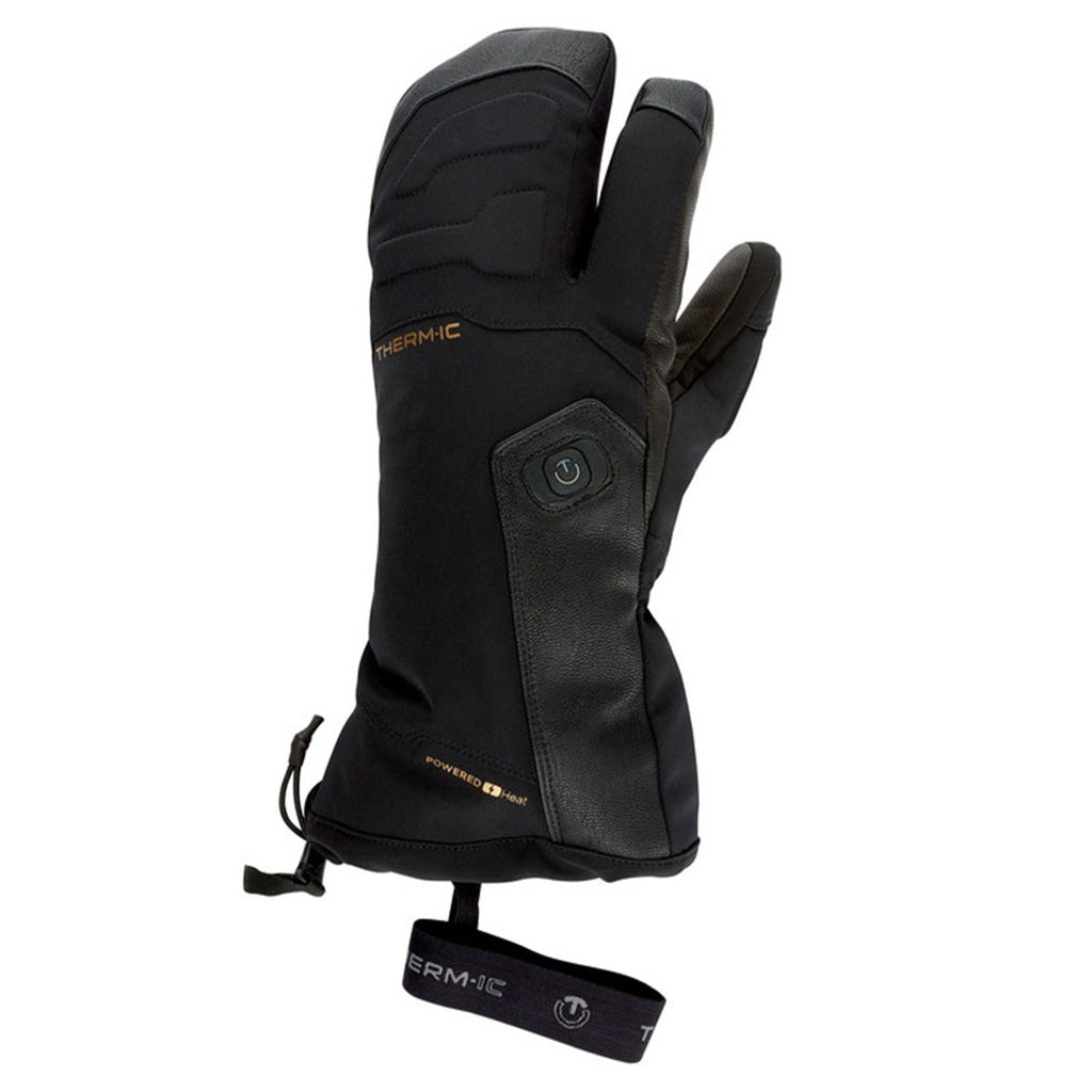 Power 3+1 Handsker i farven sort set fra venstre side