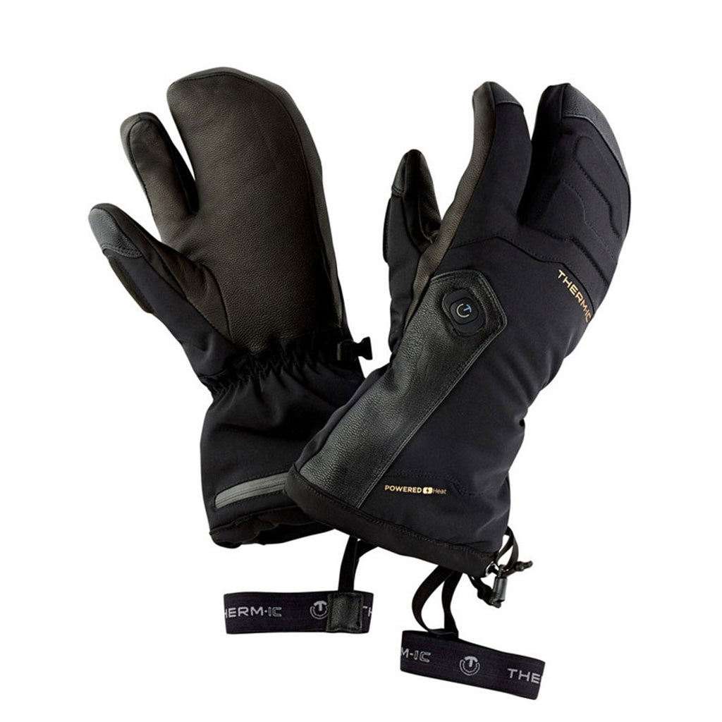 Power 3+1 Handsker i farven sort set forfra