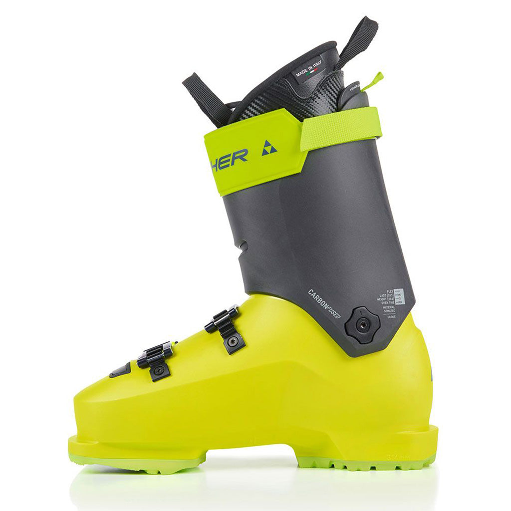 RC4 Pro LV GW ZF CFC Skistøvler i farven gul/Carbon set fra venstre side