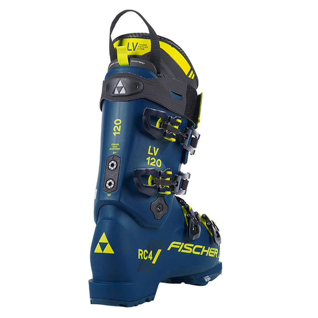 RC4 120 LV VAC GW Skistøvler i farven Ocean/Ocean set fra en skrå vinkel