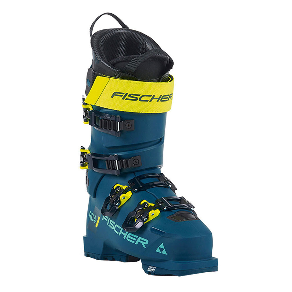 RC4 105 LV VAC GW Skistøvler i farven Petrol/Petrol set forfra med skrå vinkel