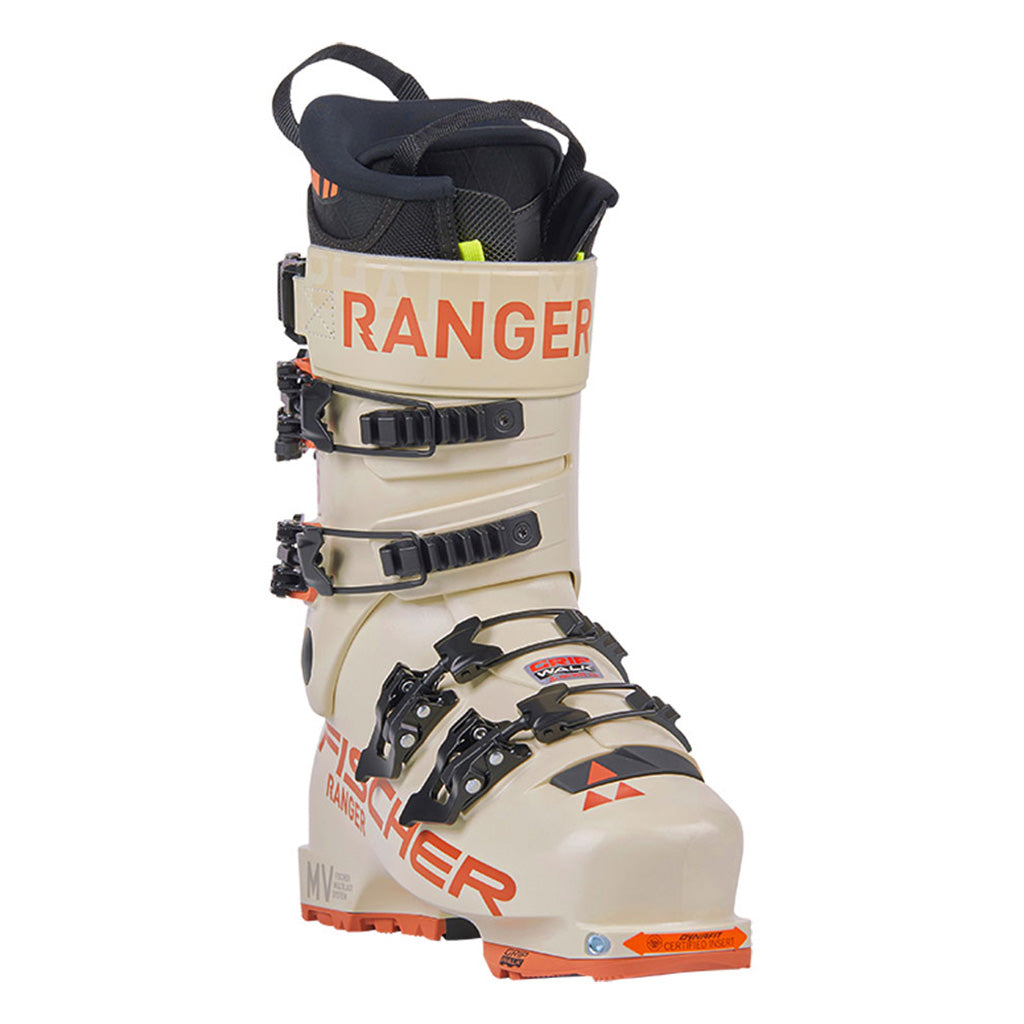 Ranger 115 GW Dyn Skistøvler i farven Sand/Sand set fra en skrå vinkel