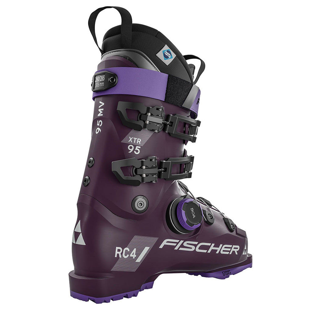 Xtr RC4 95 MV BOA GW Skistøvler i farven Wineberry/Wineberry set fra en skrå vinkel