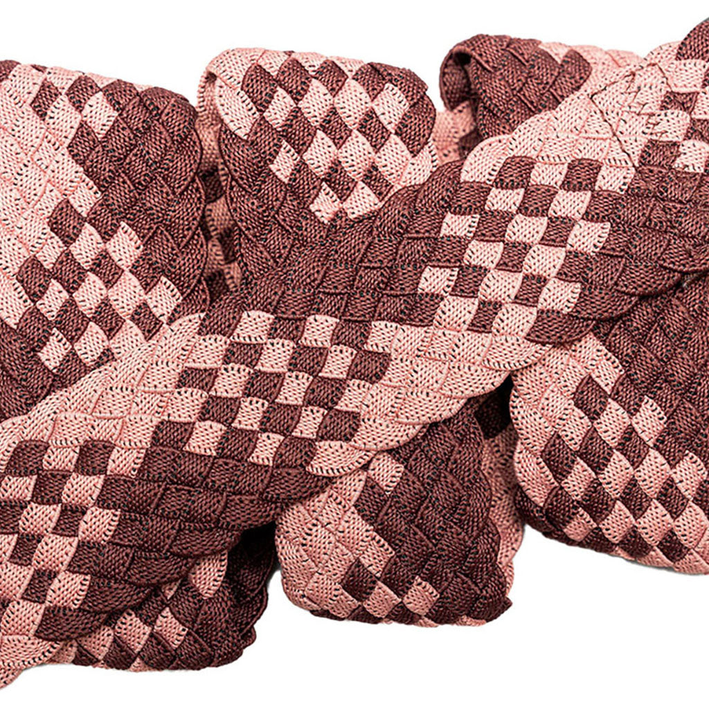 Et bælte, Futureweave i farven Velvet/Rose nærbillede af materiale