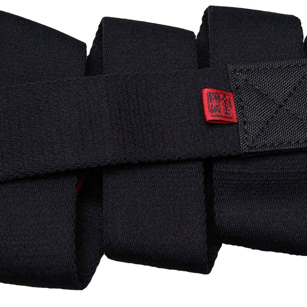 Ridge Jimmy Chin i farven sort/rød nærbillede af materiale