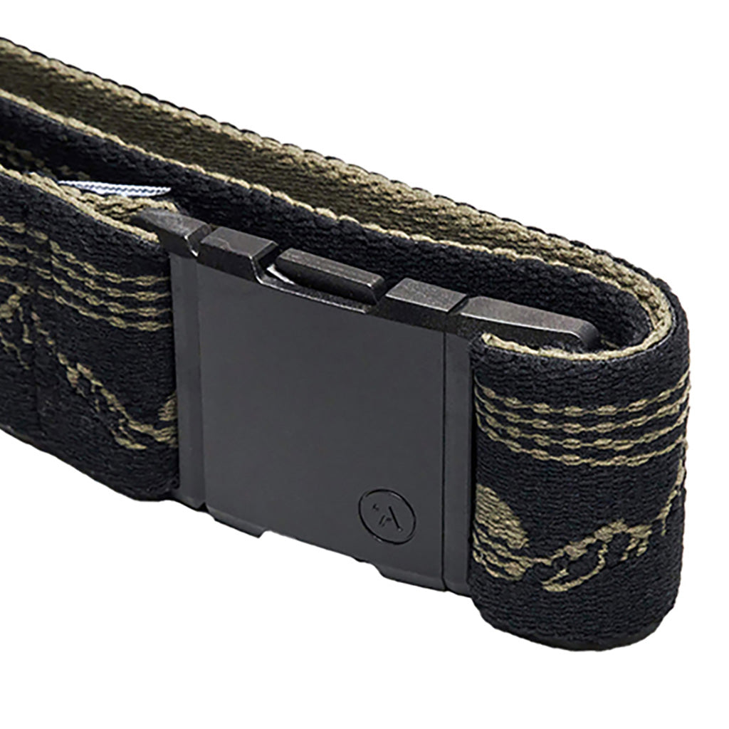 Et bælte, Out of Range i farven Ivy grøn nærbillede