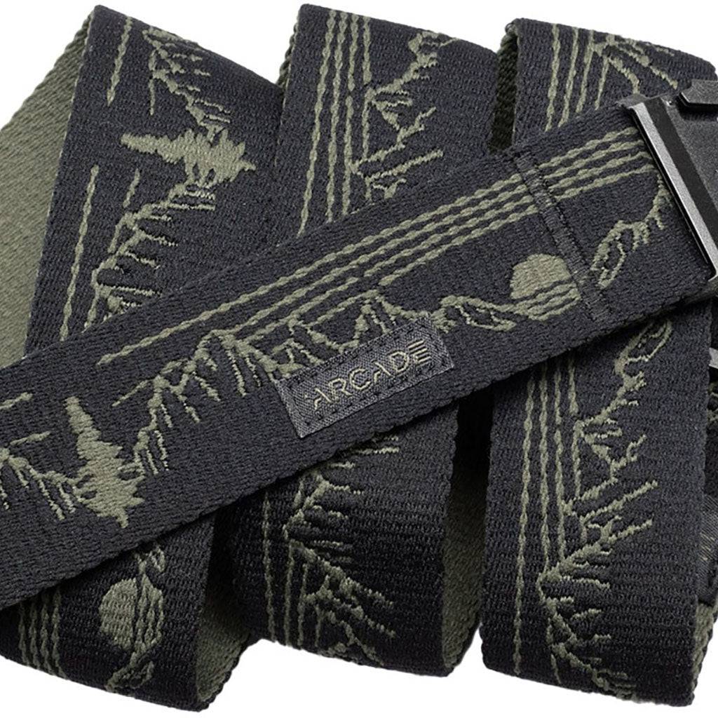 Et bælte, Out of Range i farven Ivy grøn nærbillede