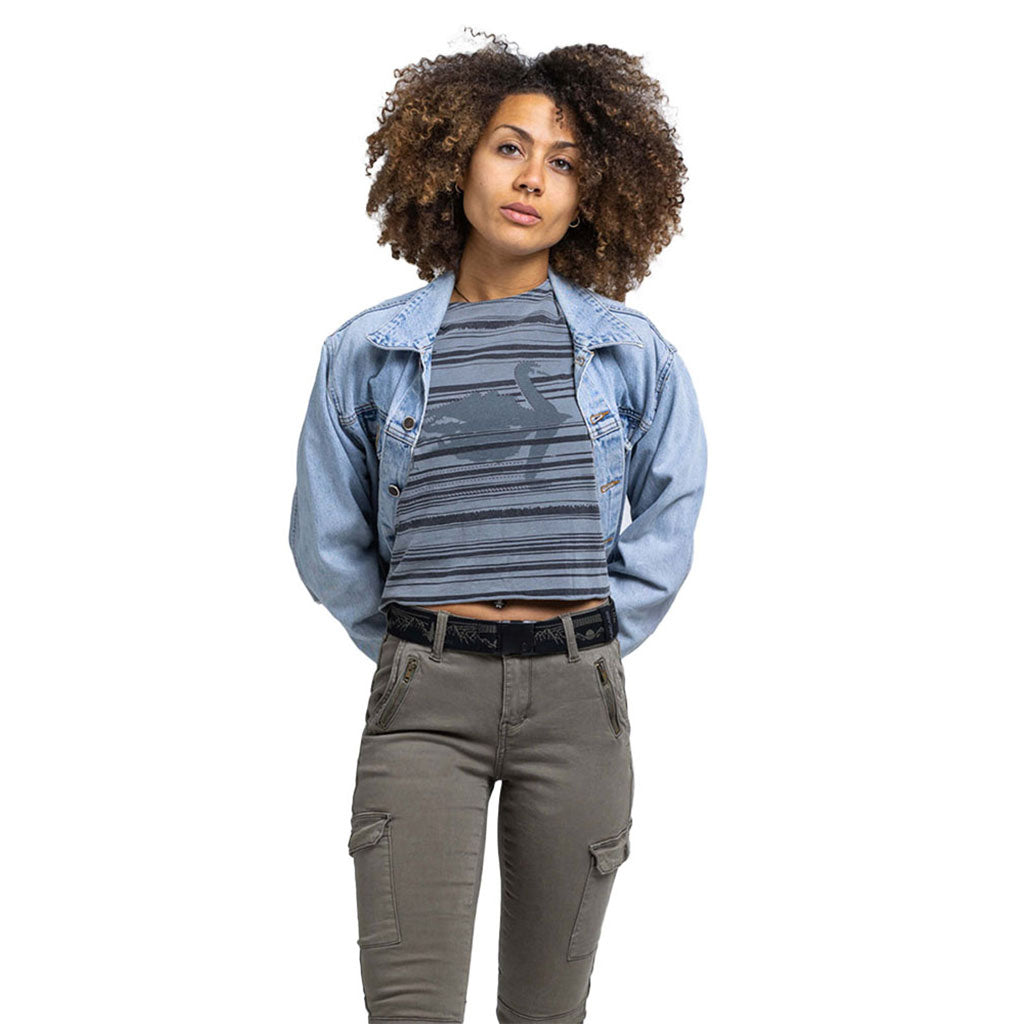 Et bælte, Out of Range i farven Ivy grøn set forfra på afstand