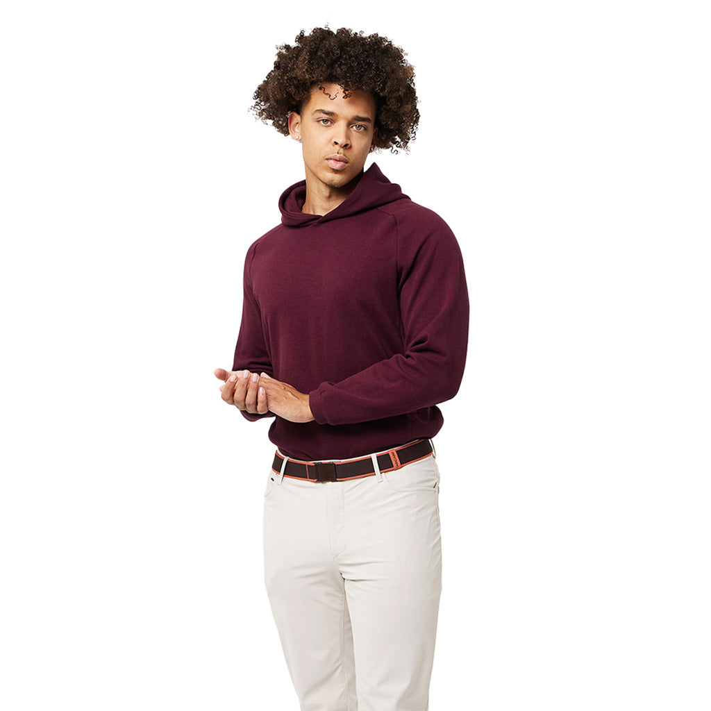 Et bælte, Carto i farven Chestnut Coral set iført mand