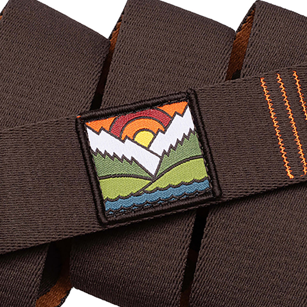 Et bælte, DDC Go Easy i farven brun nærbillede