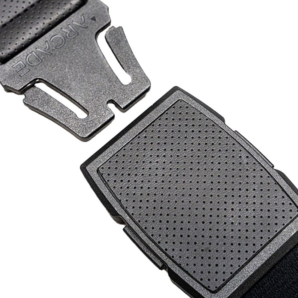 Et bælte, Elevation i farven sort nærbillede