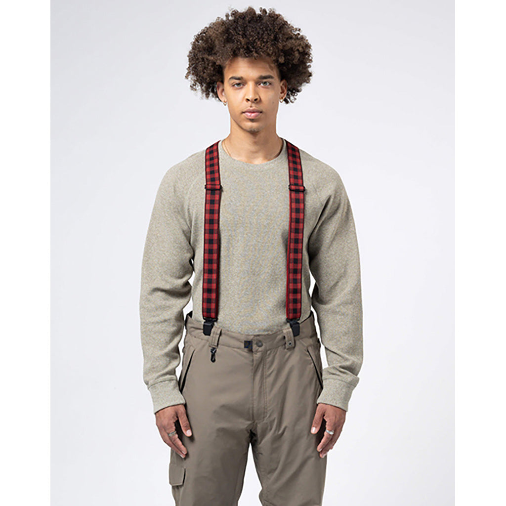 Et bælte, Jessup Plaid i farven sort/Burnt set forfra