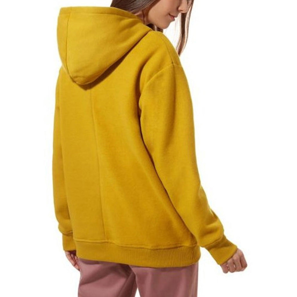 En Hoodie, WM LIZZIE IRI i farven Golden Palm set bagfra