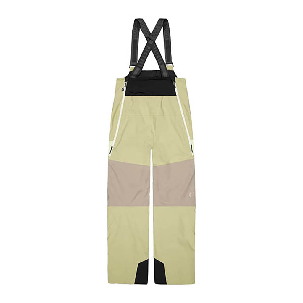 Elwy Bib Skibukser i farven Hemp Roebuck Lime Cream set forfra