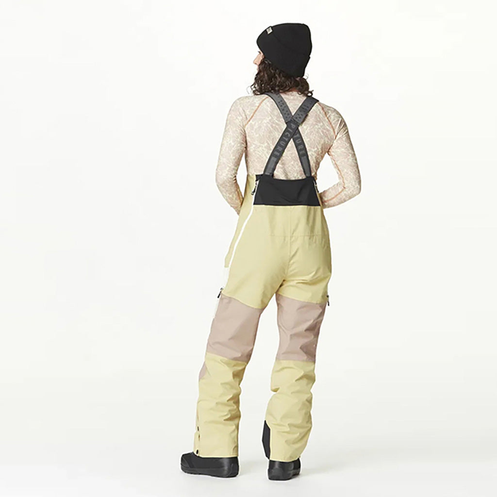 Elwy Bib Skibukser i farven Hemp Roebuck Lime Cream set bagfra