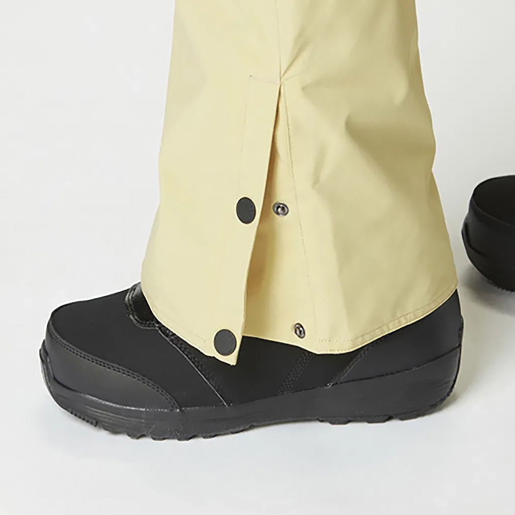 Elwy Bib Skibukser i farven Hemp Roebuck Lime Cream nærbillede