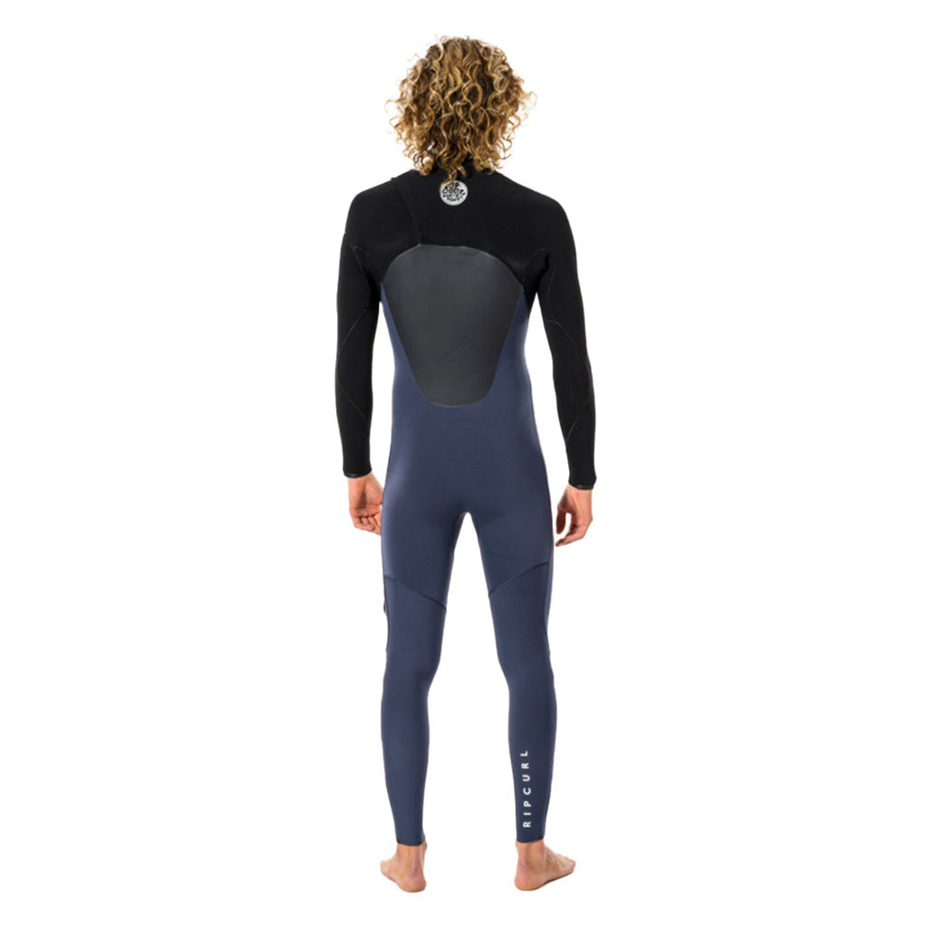 En Våddragt, Flashbomb 5/3 Chest Zip i farven Slate set bagfra
