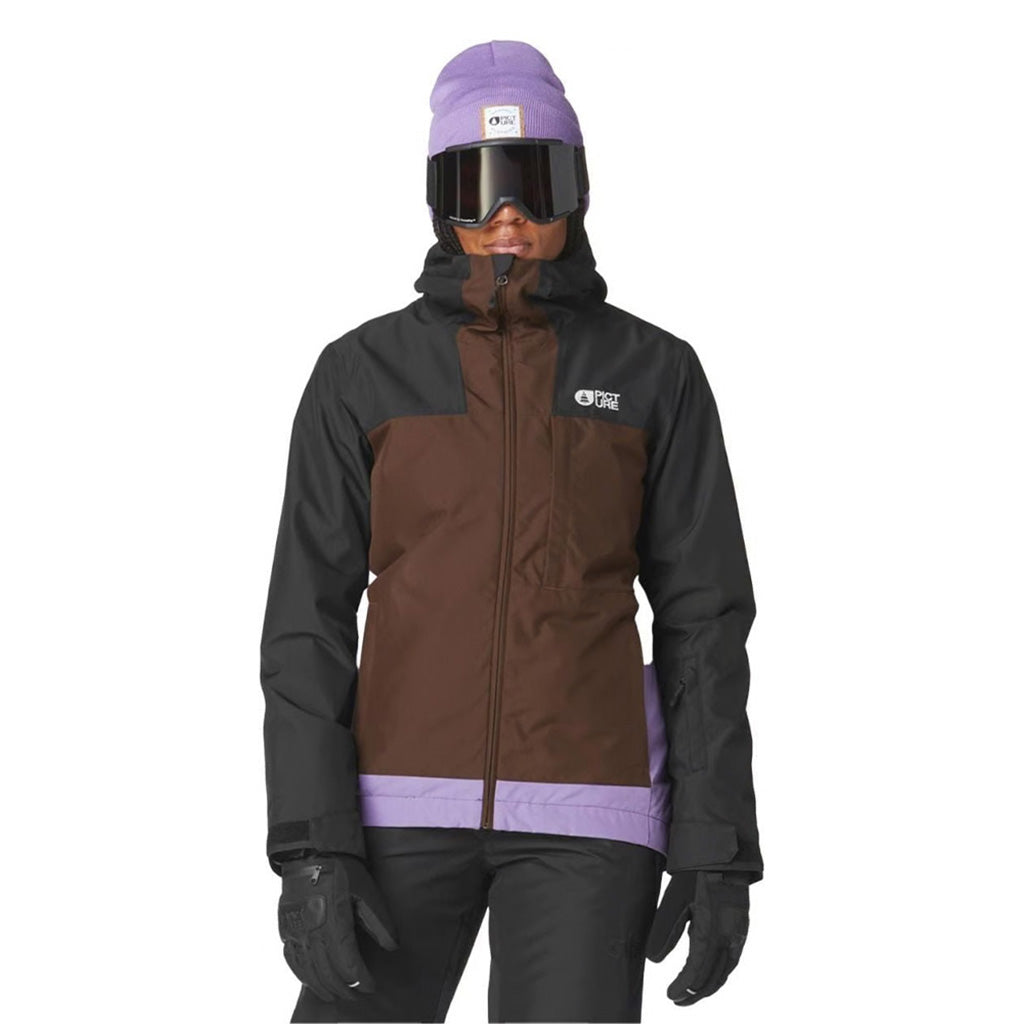 En Skijakke, Seakrest i farven sort Chicory Paisley set forfra