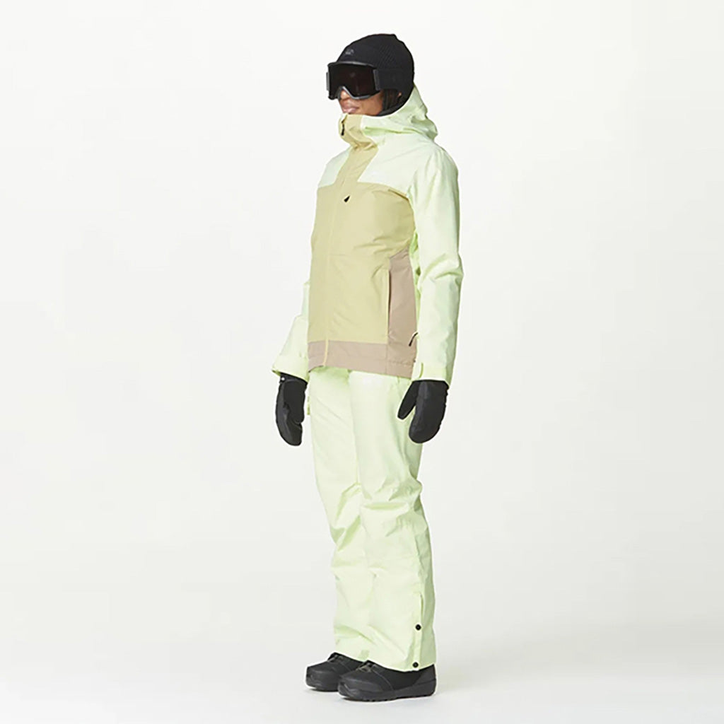 En Skijakke, Seakrest i farven Lime Cream Hemp Roebuck set fra venstre side