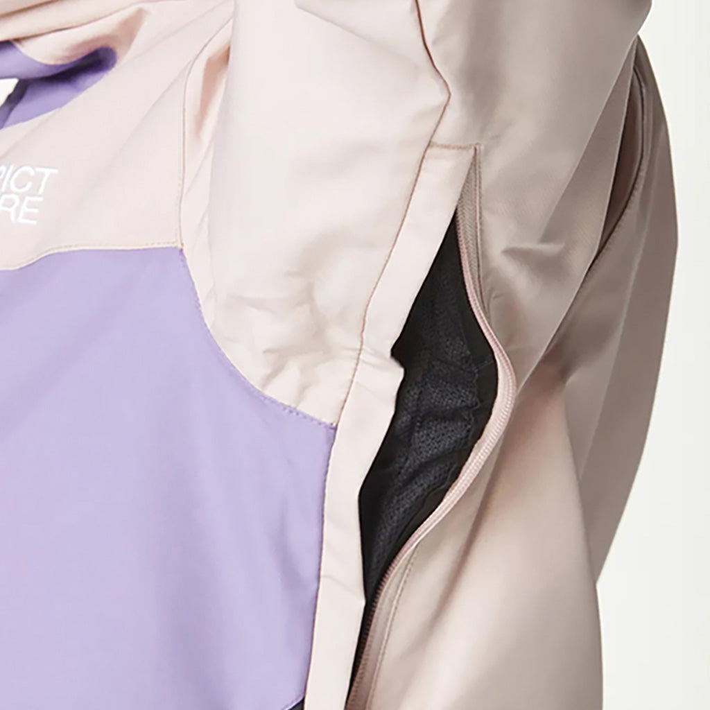 En Skijakke, Seakrest i farven Shadow Gr Paisley Purpl detalje