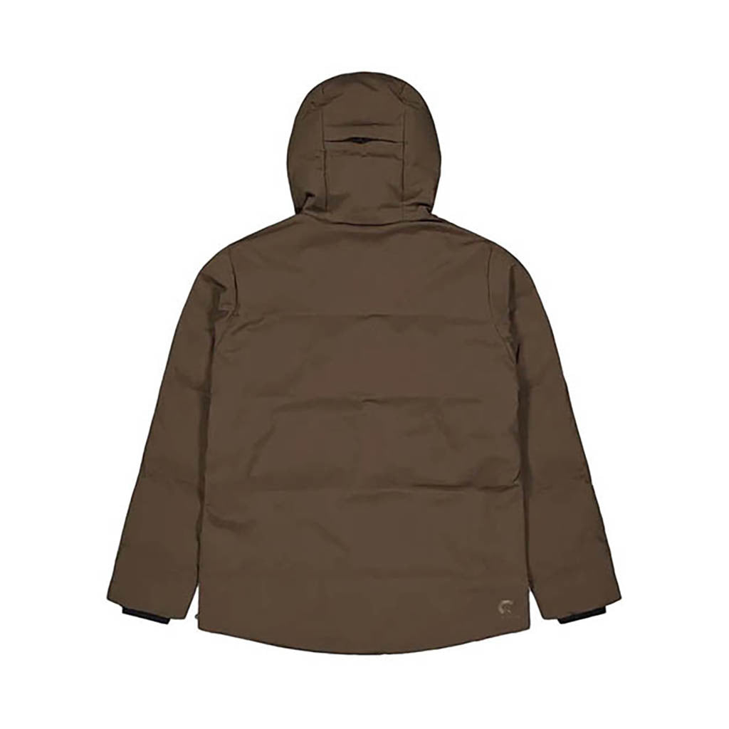 En Skijakke, Lement i farven Chicory Coffee set bagfra