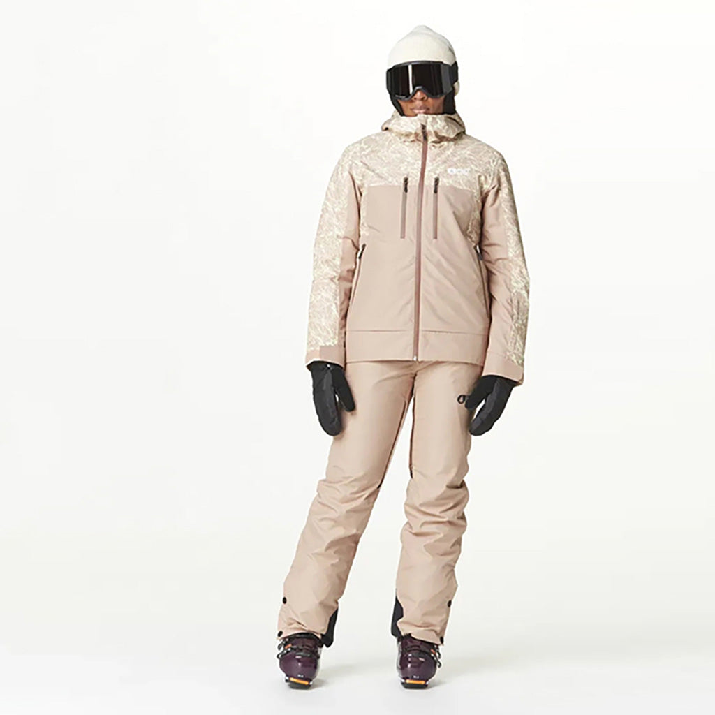 En Skijakke, Exa i farven Paisley Cocoa Chicory set forfra