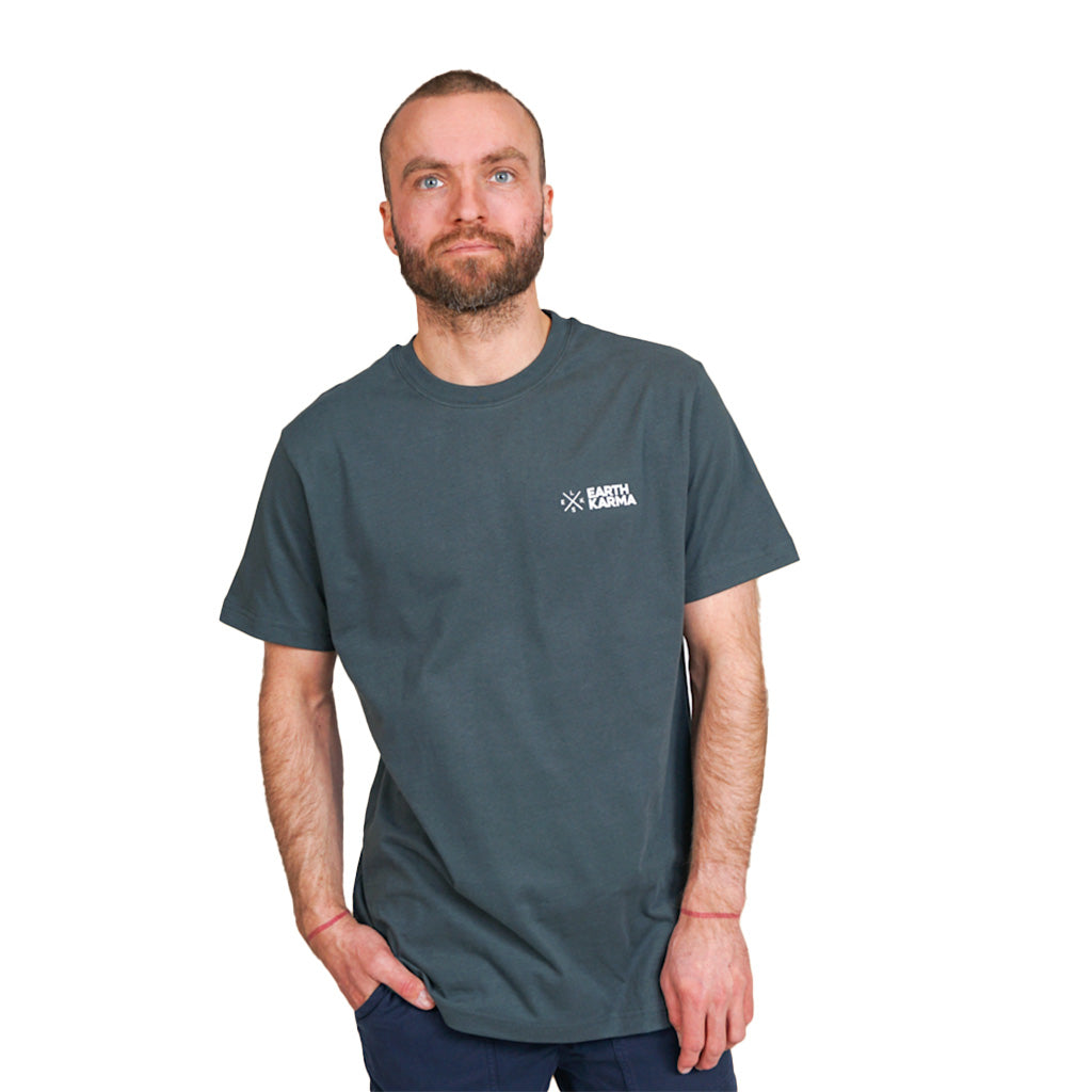 En T-Shirt, Earth Karma Brushed i farven grøn