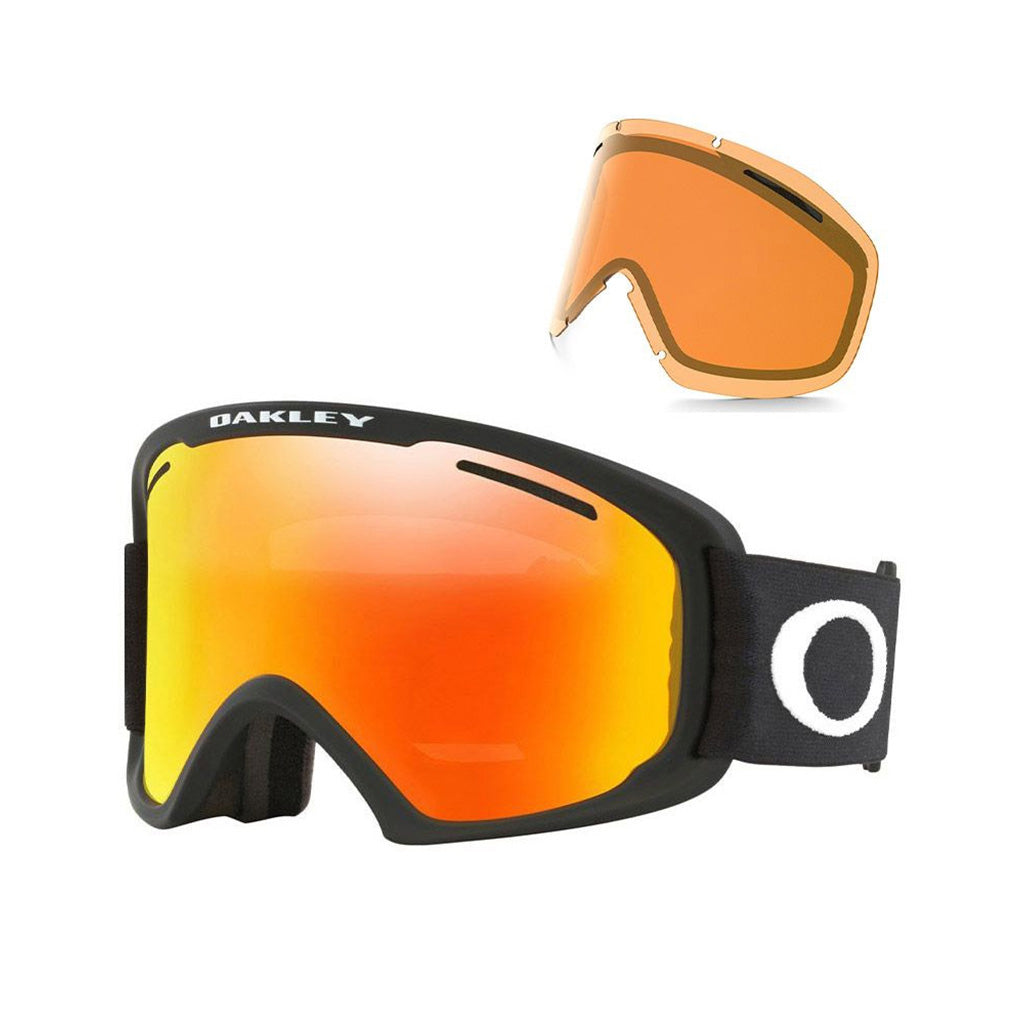En Skibrille, O Frame 2.0 Pro Xl i farven Fire Iridium & Persimmon set fra højre side