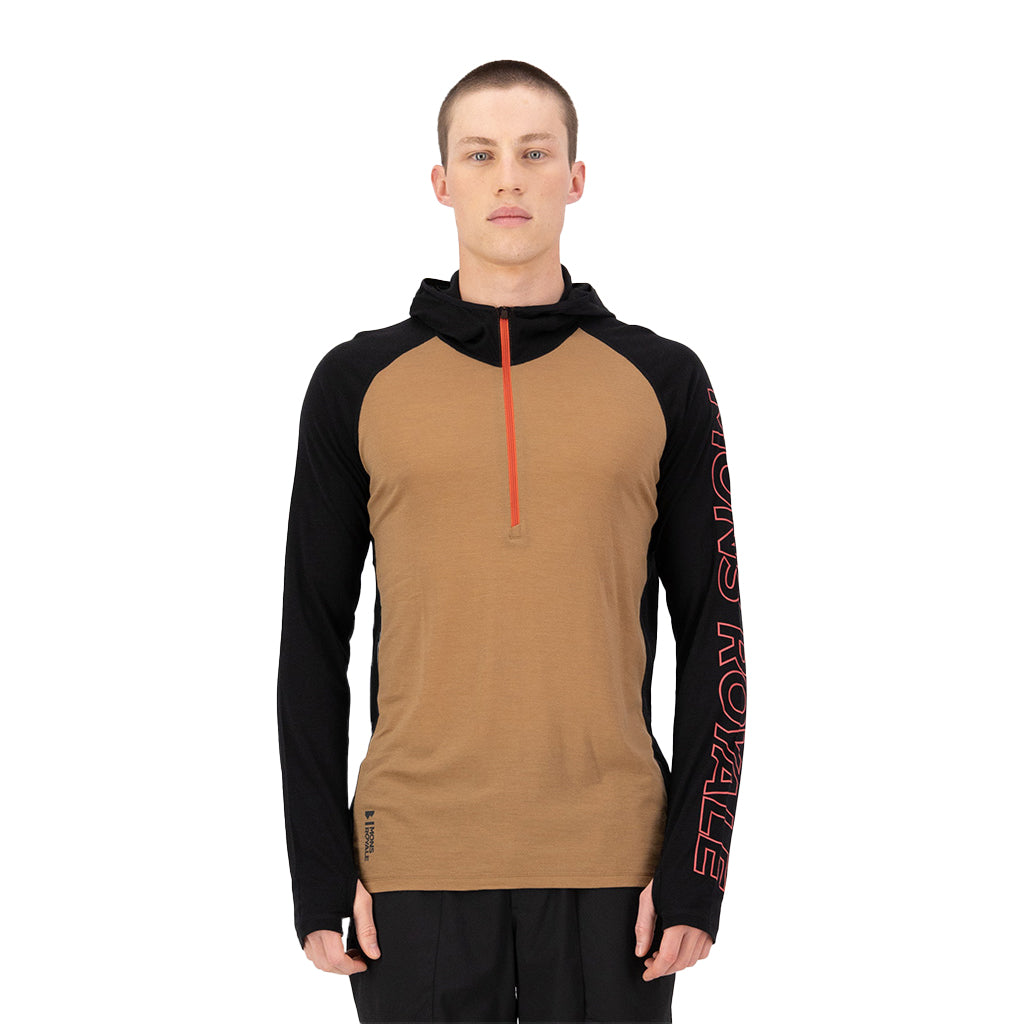 Temple Merino Long Sleeve Hood - Skiundertrøje