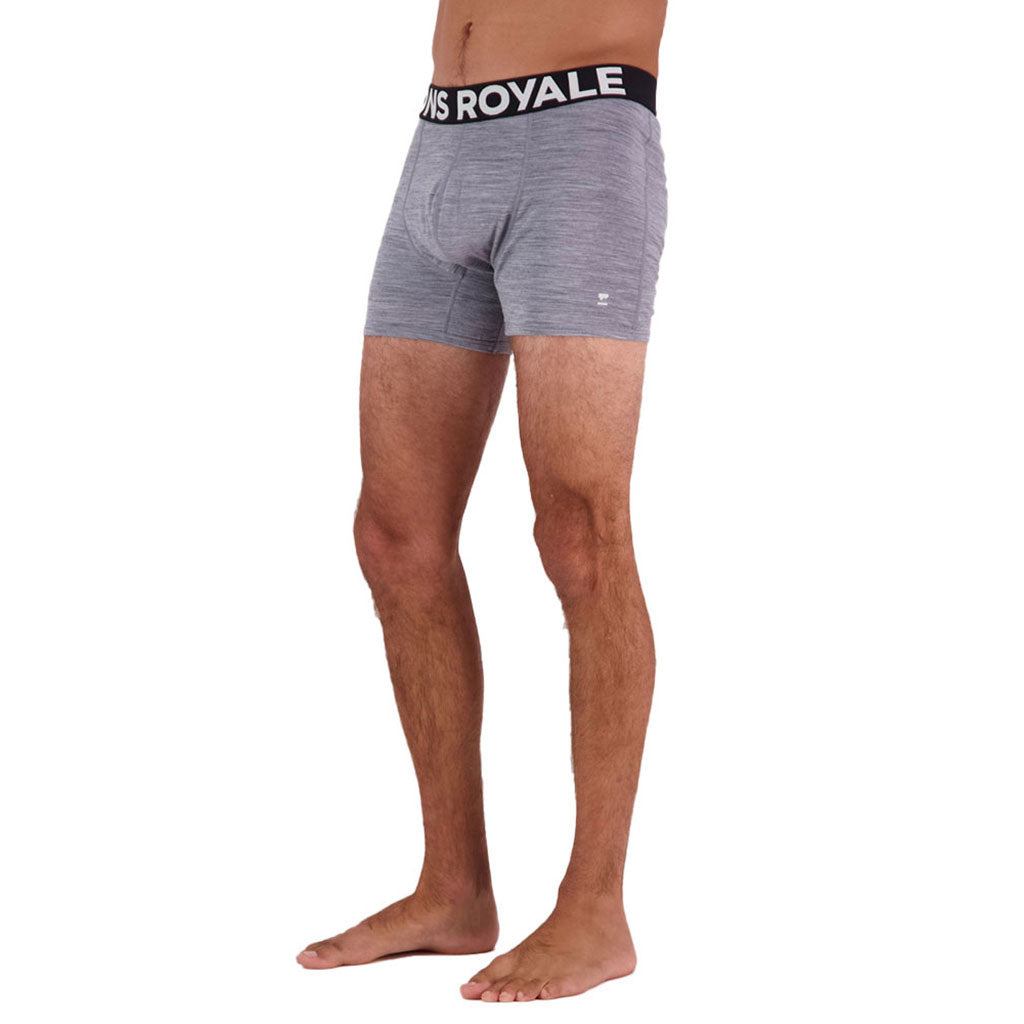 Hold 'em Shorty Boxer i farven grå Heather set forfra