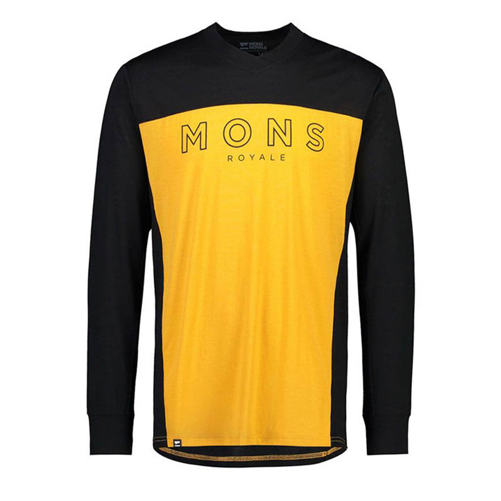 En Langærmet T-shirt, rødwood Enduro VLS i farven sort /Gold