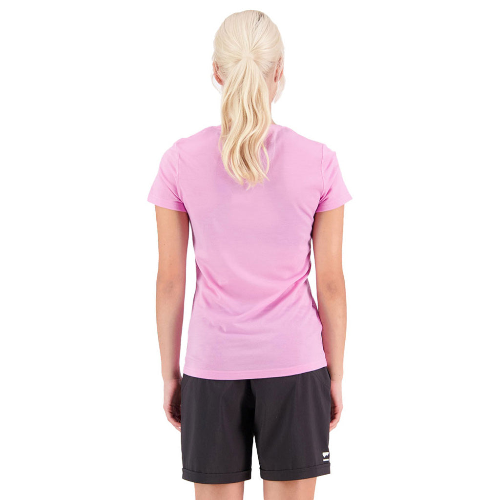 En Langærmet T-shirt, Icon Tee i farven Pop Pink set bagfra