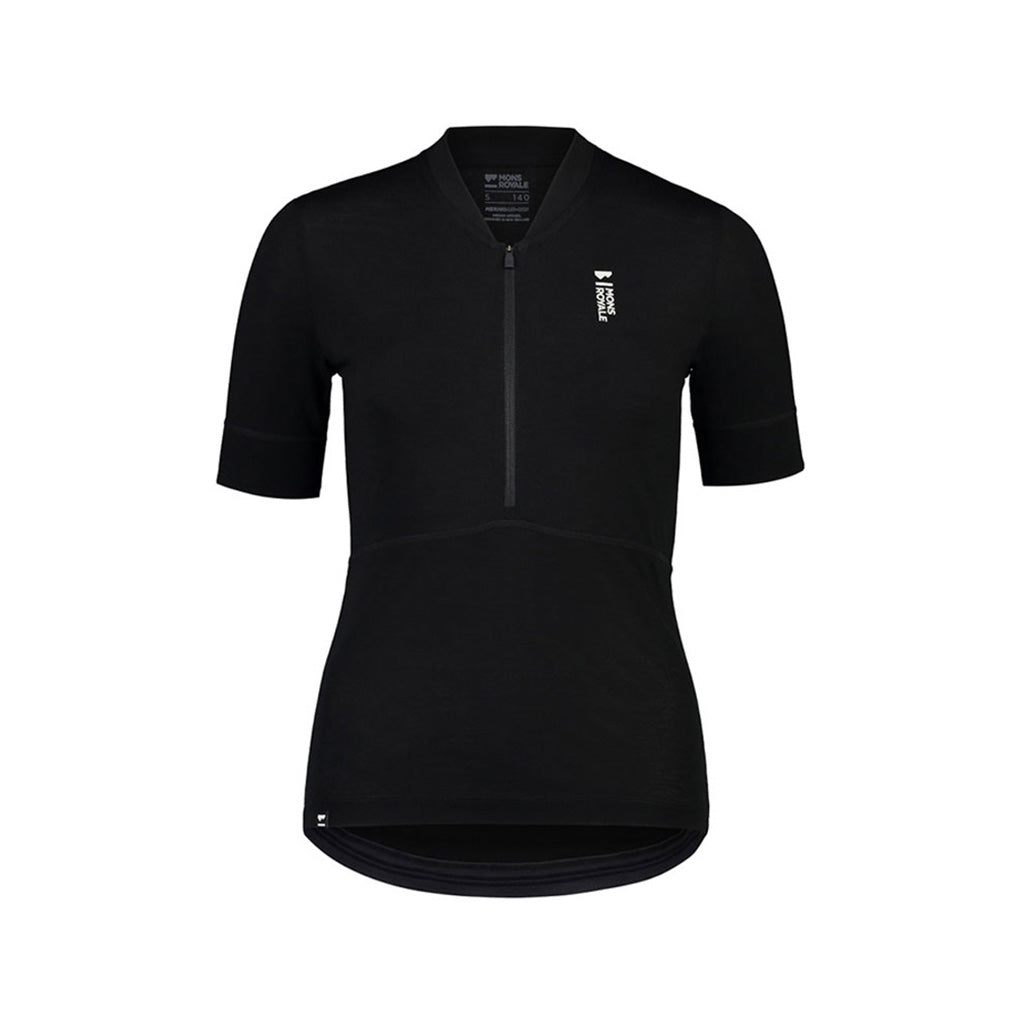 En T-Shirt, Cadence Half Zip i farven sort
