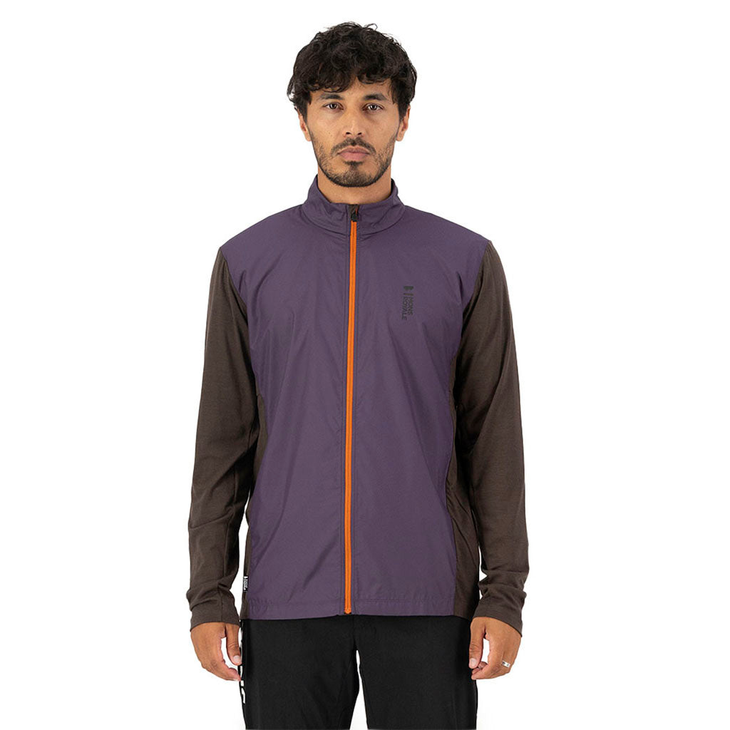 rødwood Wind Jersey Indigo / Cedar Midlayer i farven Indigo / Cedar set forfra