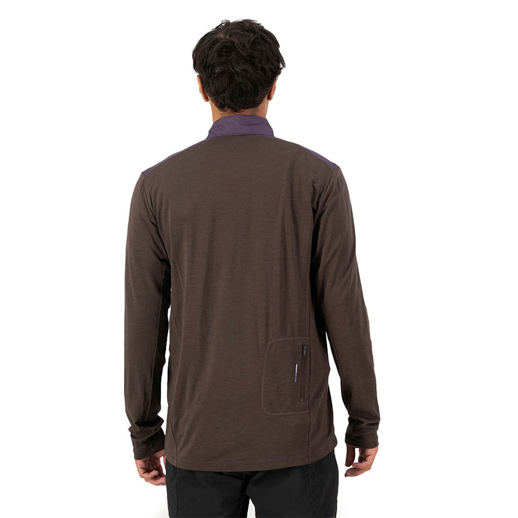 rødwood Wind Jersey Indigo / Cedar Midlayer i farven Indigo / Cedar set bagfra