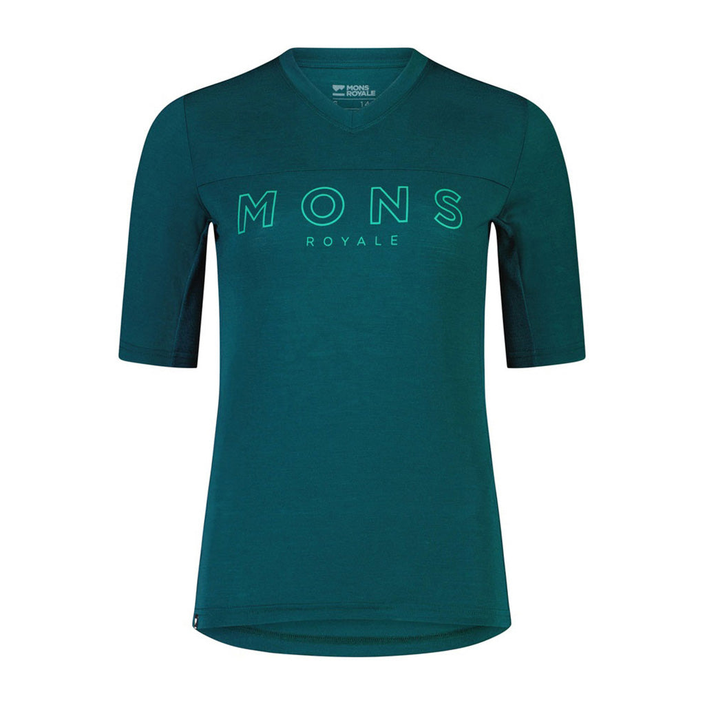 En Langærmet T-shirt, rødwood Enduro VT i farven Evergrøn