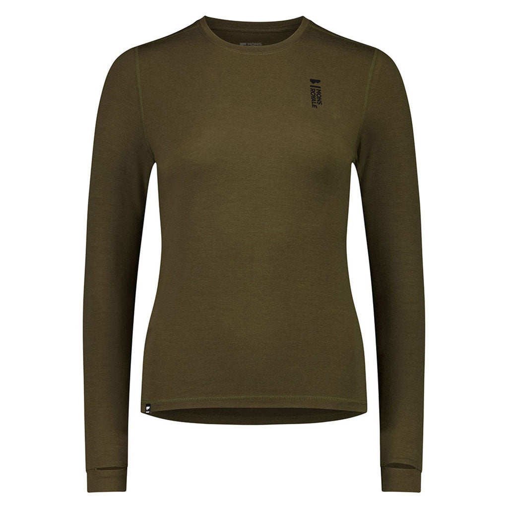 En Skiundertøj, Cascade Merino Flex 200 LS i farven Dark Olive