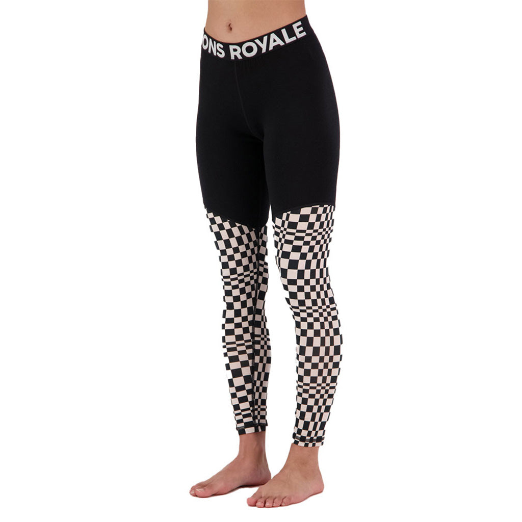 Skiundertøj, Cascade Merino Flex 200 i farven Checkers set forfra
