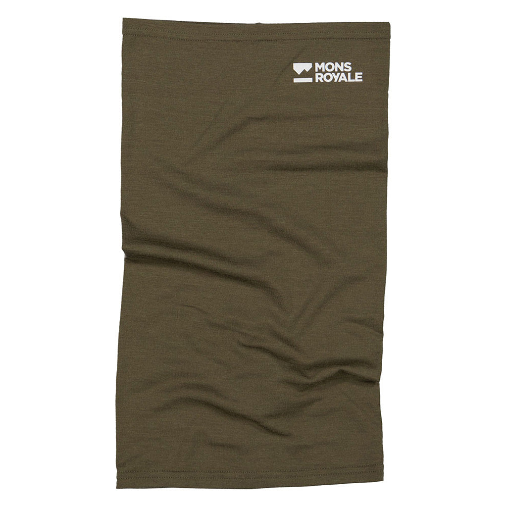 En Halsedisse, Daily Dose Merino Flex 200 i farven Dark Olive set forfra