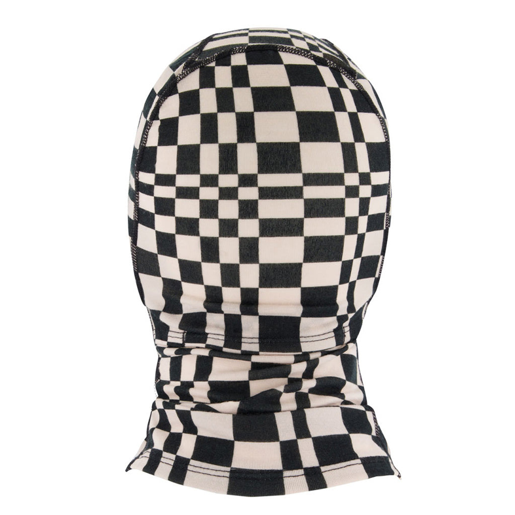 En Halsedisse, Santa Rosa Merino Flex 200 Balaclava i farven Checkers set forfra