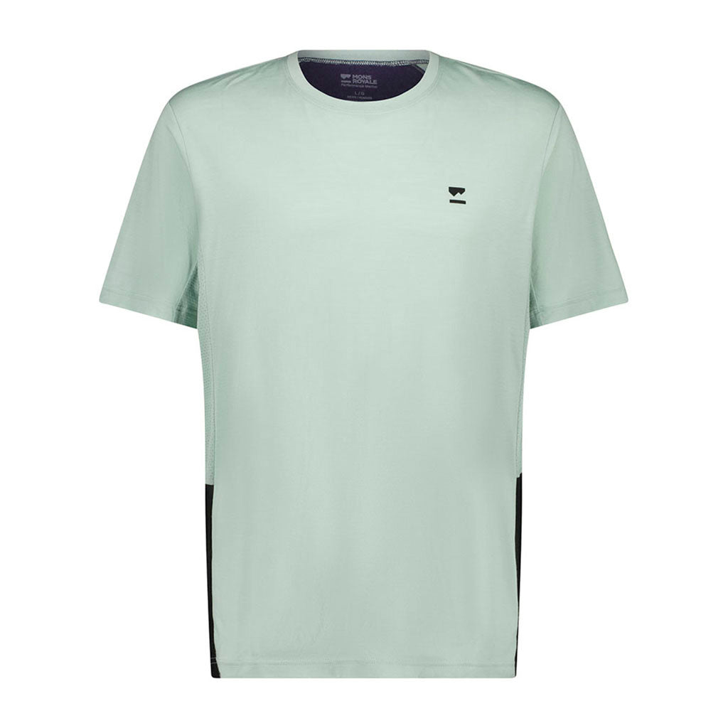 En T-Shirt, Tarn Merino Shift i farven Glacier / sort
