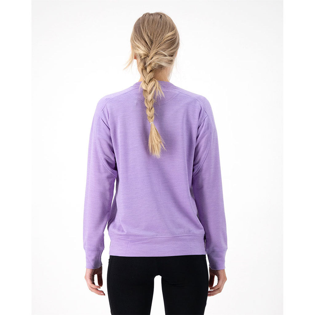 Covert Lite Crew Midlayer i farven Lupin set bagfra