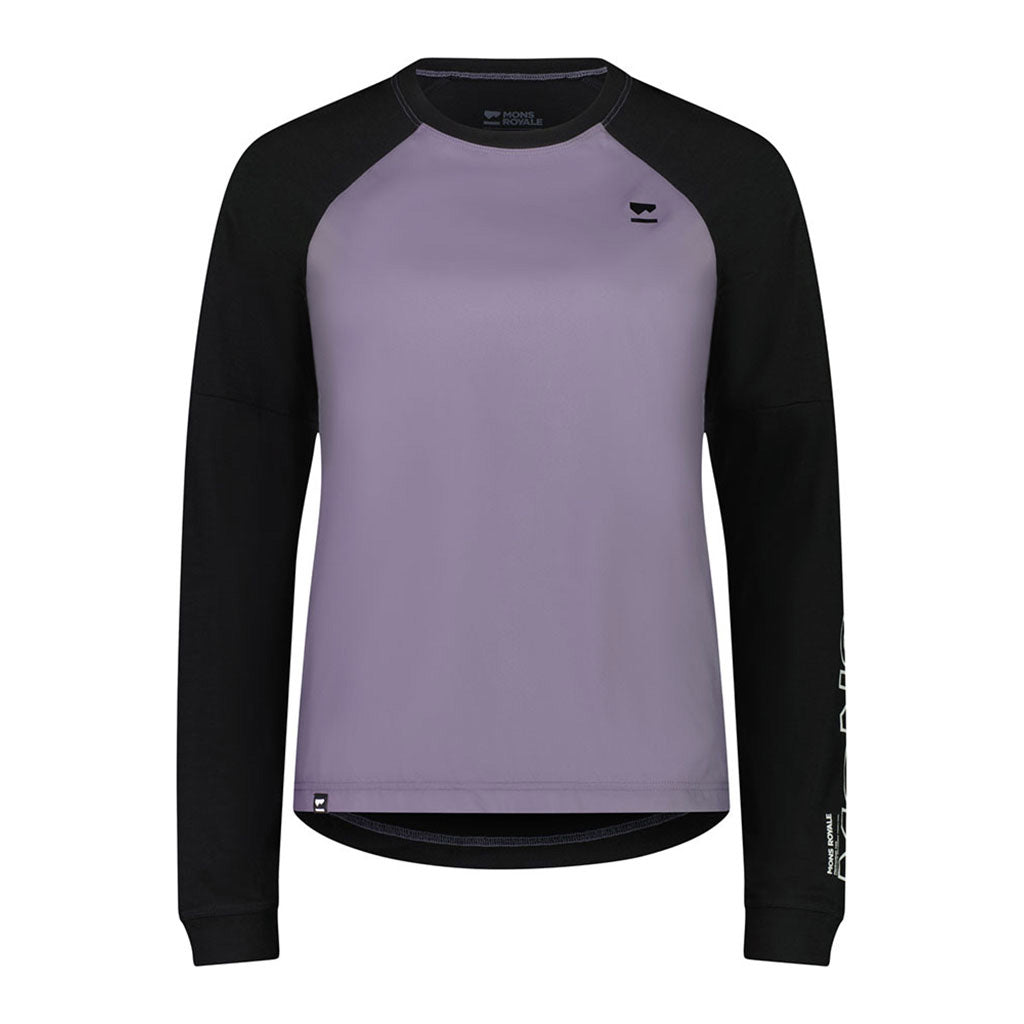 En T-Shirt, Tarn Merino Shift Wind Jersey i farven Shark / sort