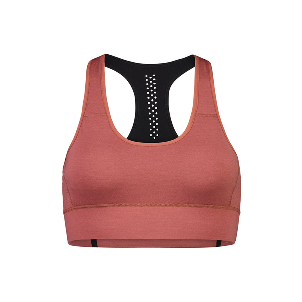 En Sport BH, Stratos Merino Shift i farven Terracotta
