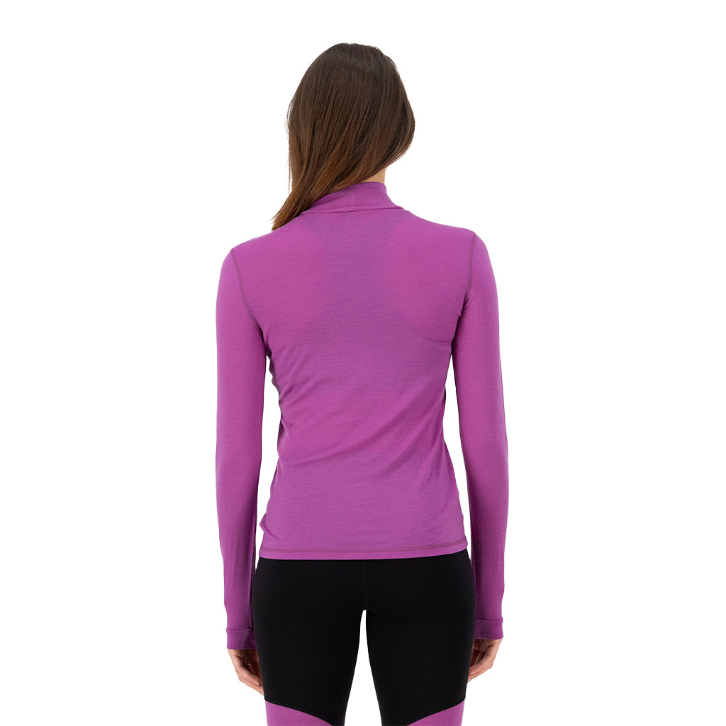 Cascade Merino Base Layer Mock Neck Long Sleeve - Skiundertrøje