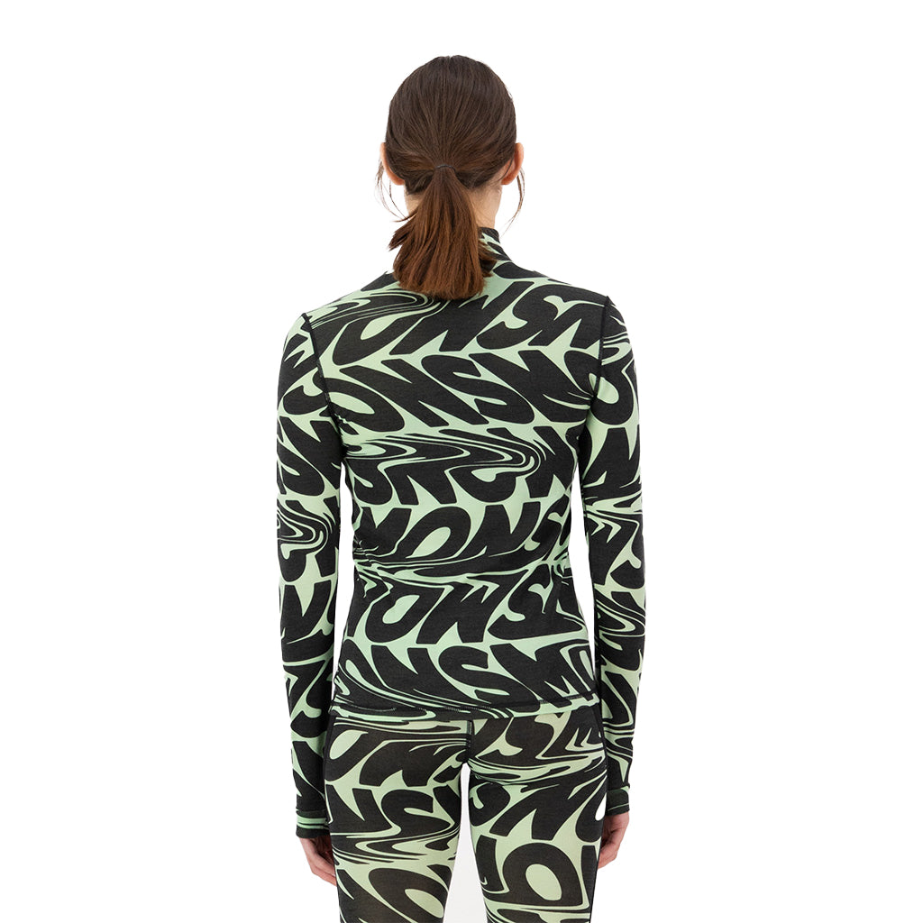 Cascade Merino Base Layer Mock Neck Long Sleeve - Skiundertrøje