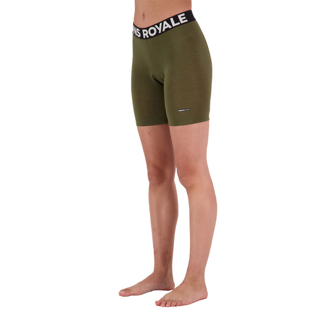 Low Pro Merino Aircon Cykel Base Layer i farven Dark Olive skrå vinkel