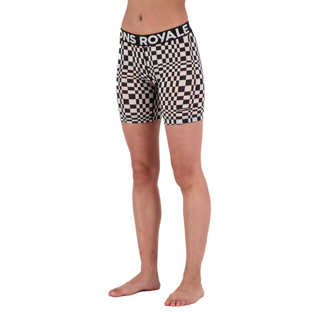 Low Pro Merino Aircon Cykel Base Layer i farven Checkers set med vinkel